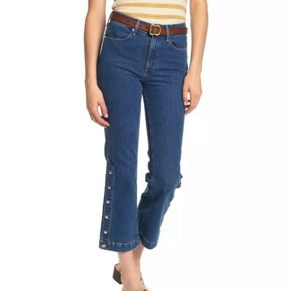 Rag & bone New York Wide leg Snap Dylan Jeans Women's Size 24, 25 NWT - Picture 2 of 5